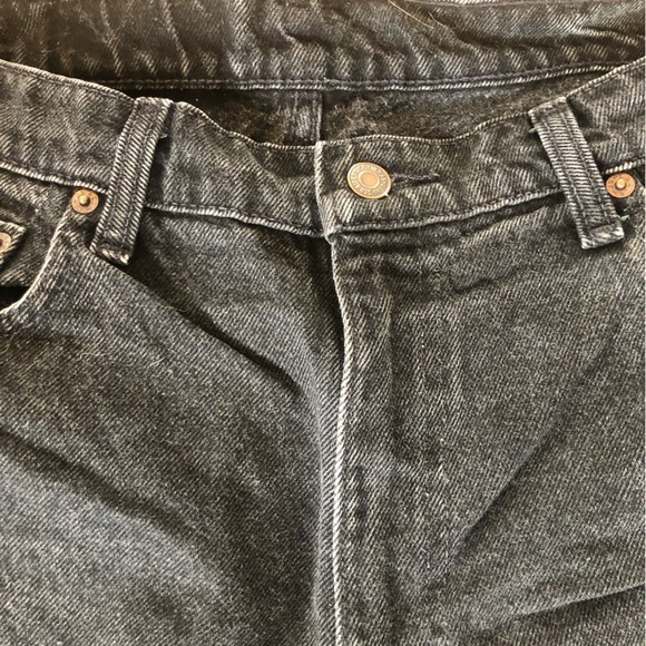 Levi’s 550  Relaxed Fit Black Denim Jeans Size 36 - Picture 3 of 7